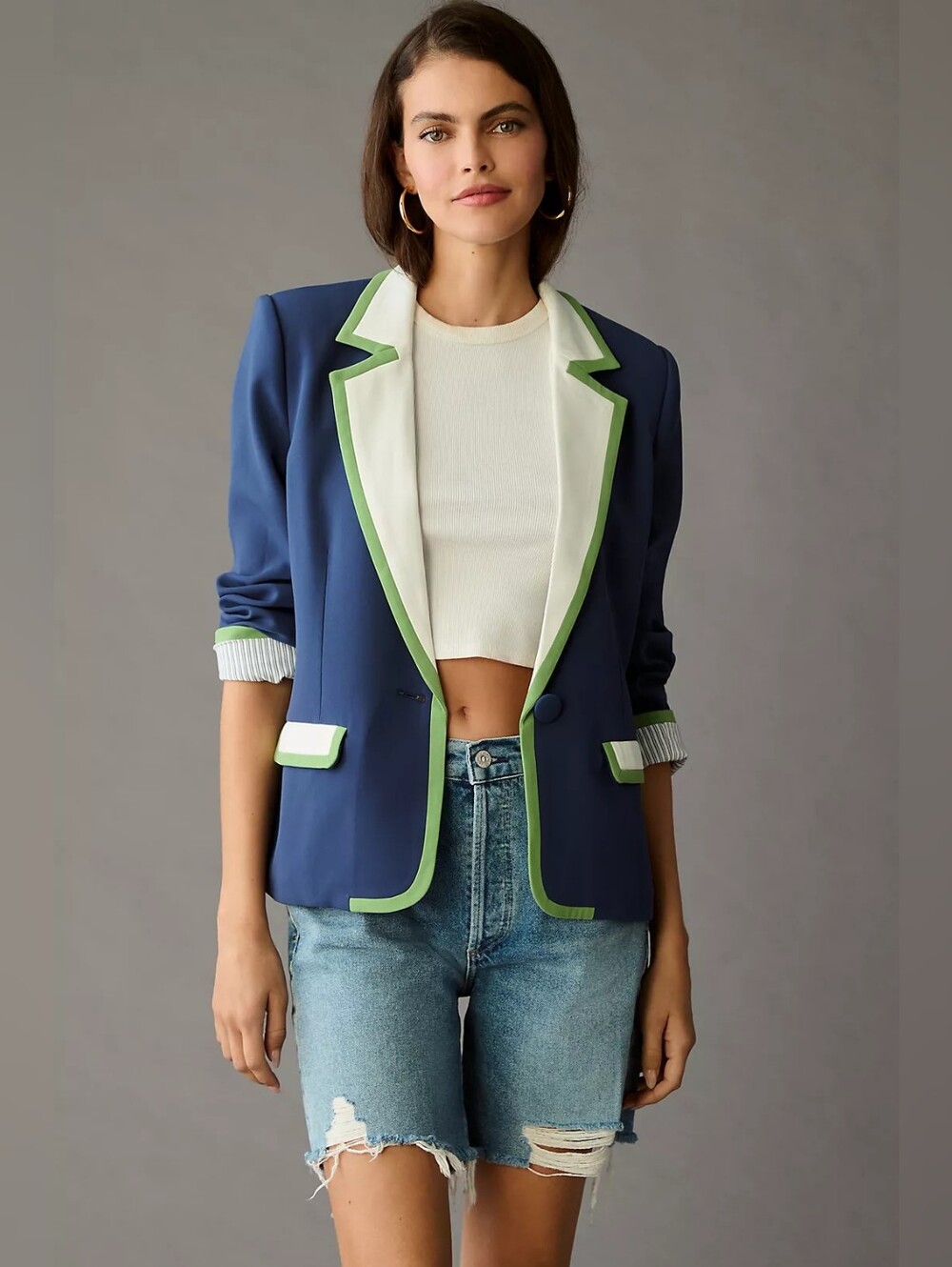 Maeve Colorblock Blazer Size XXS
